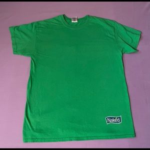 Naked Juice Green Tshirt Adult Size Medium